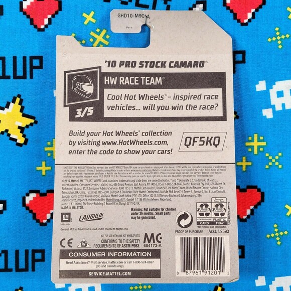 Hot Wheels 2010 Blue Pro Stock Camaro 3/5 250/250 HW Racer Team 1:64 NOC - Picture 2 of 6